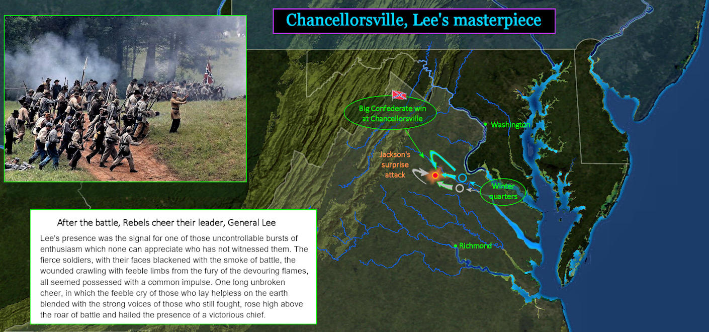 Battle of Chancellorsville, 1863 map